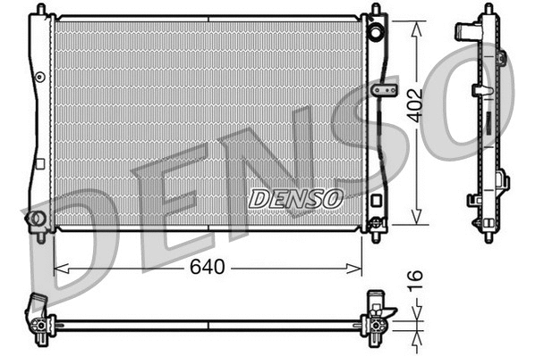 Radiator, engine cooling (DRM45009)
