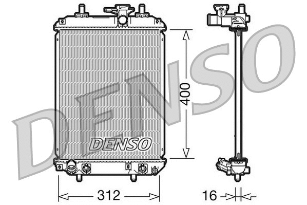 Radiator, engine cooling (DRM50050)