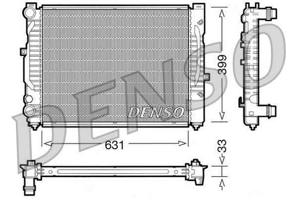 Radiator, engine cooling (DRM32029)