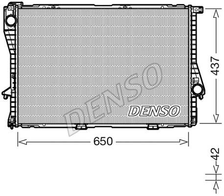 Radiator, engine cooling (DRM05048)