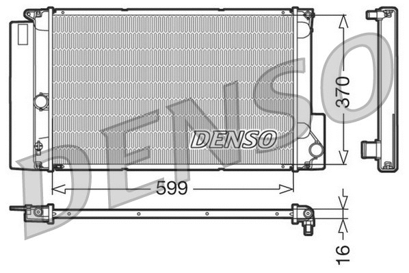 Radiator, engine cooling (DRM50026)