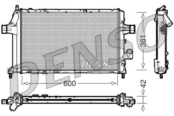 Radiator, engine cooling (DRM20085)