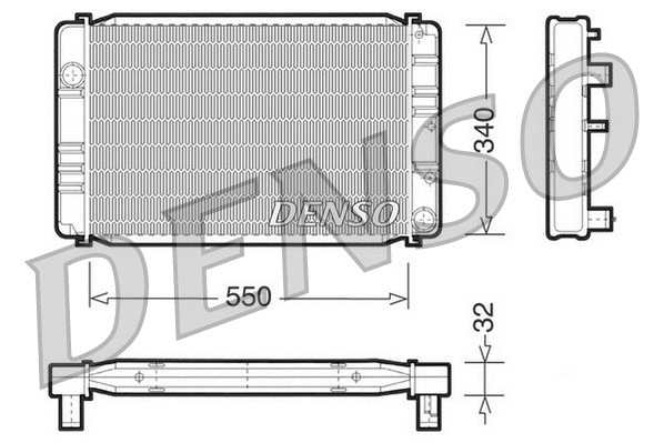 Radiator, engine cooling (DRM33010)