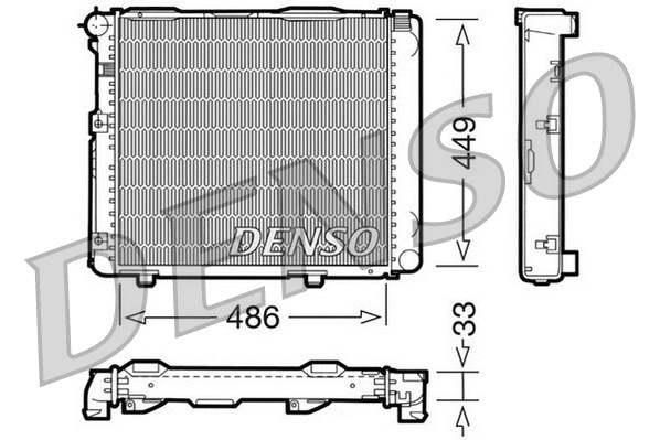 Radiator, engine cooling (DRM17068)