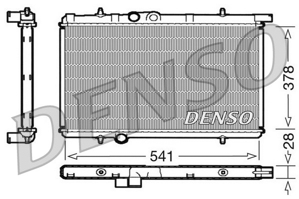 Radiator, engine cooling (DRM21021)