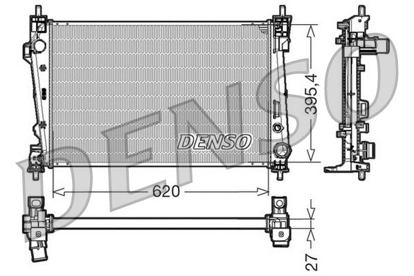 Radiator, engine cooling (DRM01006)