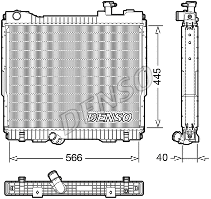 Radiator, engine cooling (DRM23119)