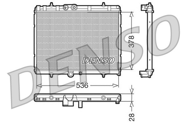 Radiator, engine cooling (DRM07015)