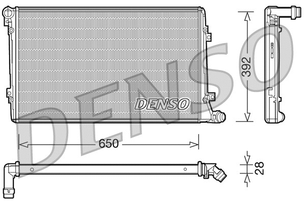 Radiator, engine cooling (DRM32019)