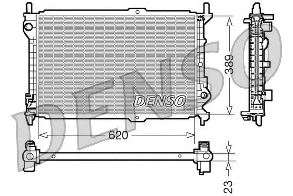 Radiator, engine cooling (DRM10107)