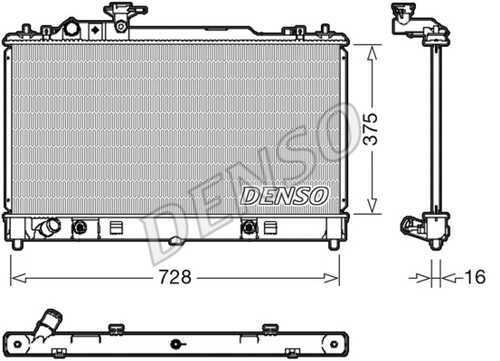 Radiator, engine cooling (DRM44029)
