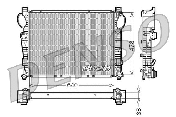 Radiator, engine cooling (DRM17095)