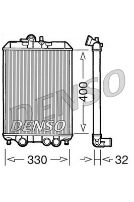Radiator, engine cooling (DRM22001)