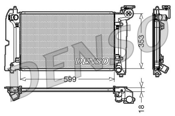 Radiator, engine cooling (DRM50011)