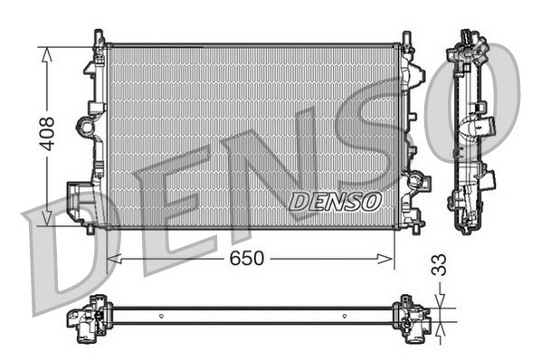 Radiator, engine cooling (DRM20088)