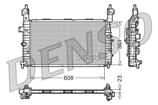 Radiator, engine cooling (DRM20092)