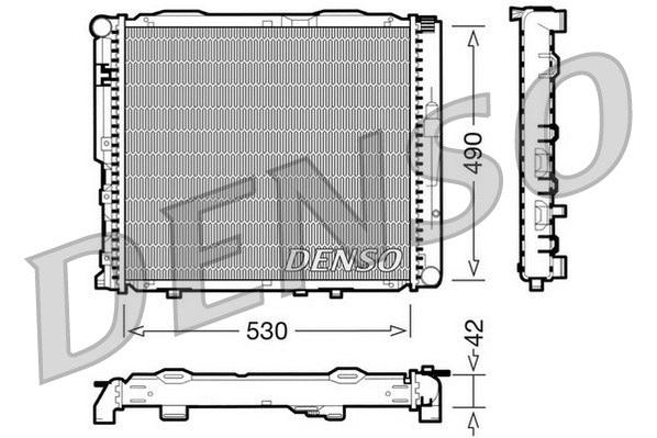 Radiator, engine cooling (DRM17034)