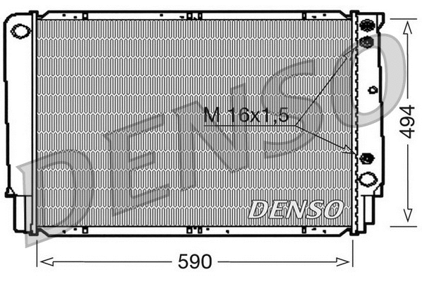 Radiator, engine cooling (DRM33053)
