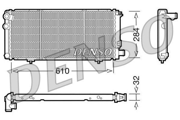 Radiator, engine cooling (DRM21010)