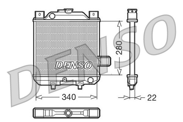 Radiator, engine cooling (DRM99006)