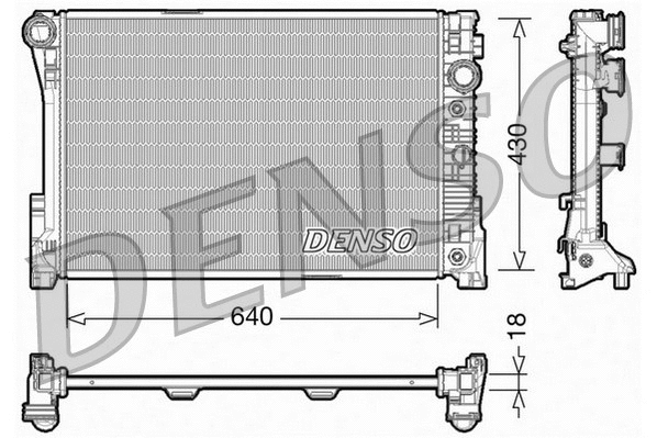 Radiator, engine cooling (DRM17005)