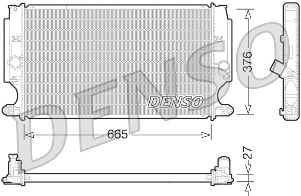Radiator, engine cooling (DRM50072)