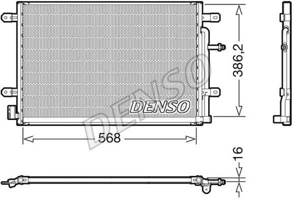 Condenser, air conditioning (DCN02038)