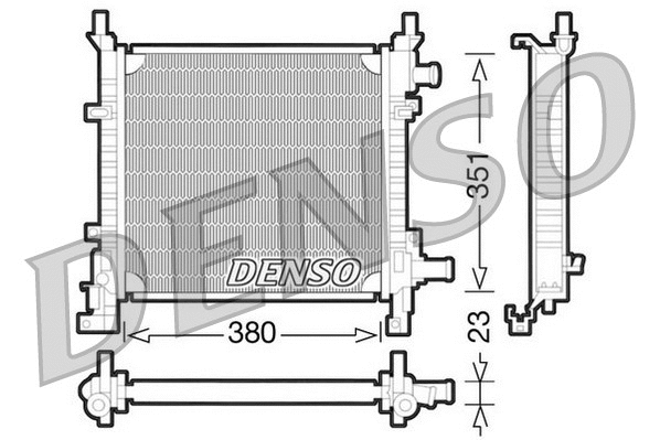 Radiator, engine cooling (DRM10061)