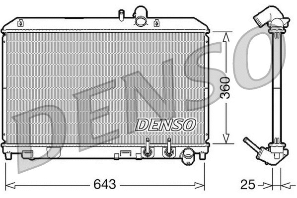Radiator, engine cooling (DRM44012)