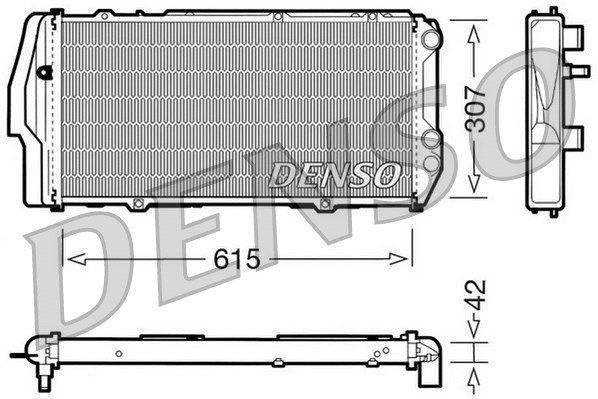 Radiator, engine cooling (DRM02003)