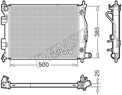 Radiator, engine cooling (DRM41033)