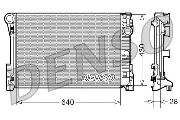 Radiator, engine cooling (DRM17110)
