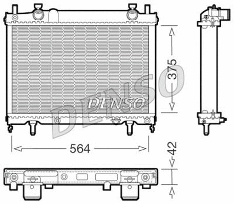 Radiator, engine cooling (DRM09023)