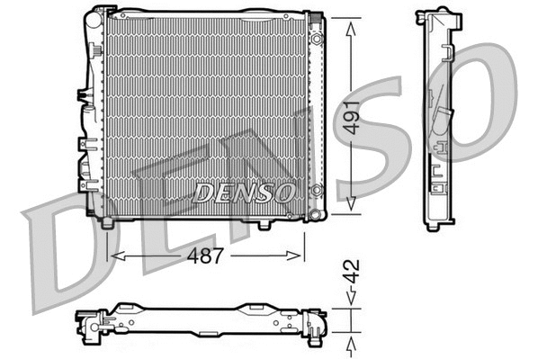 Radiator, engine cooling (DRM17052)