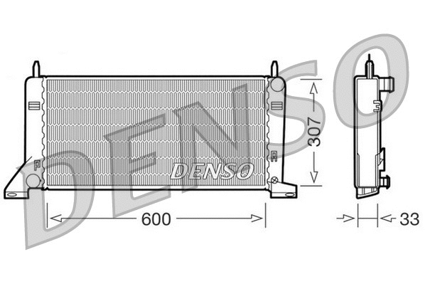 Radiator, engine cooling (DRM10021)