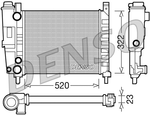 Radiator, engine cooling (DRM09144)