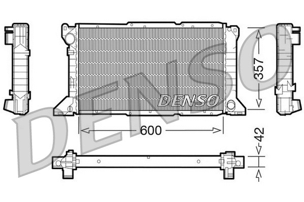 Radiator, engine cooling (DRM10100)