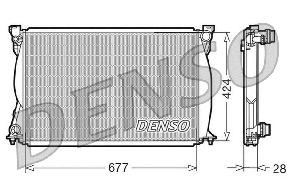 Radiator, engine cooling (DRM02038)