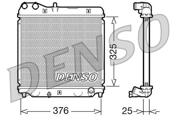 Radiator, engine cooling (DRM40015)