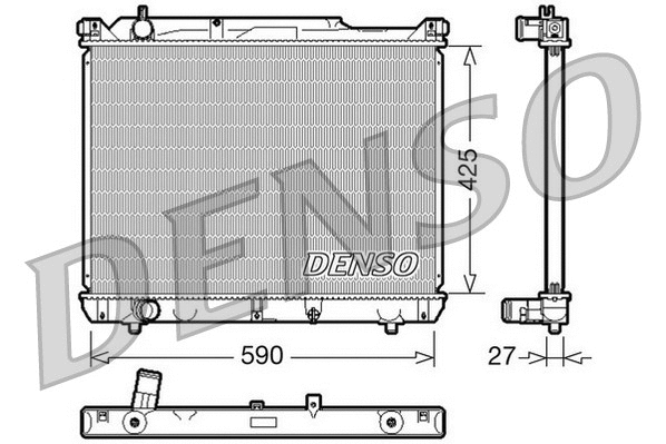 Radiator, engine cooling (DRM47019)