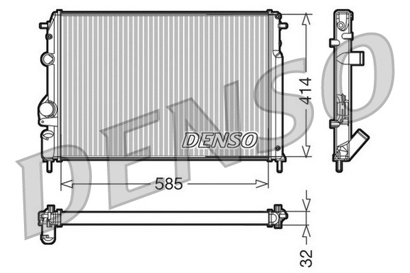 Radiator, engine cooling (DRM23110)