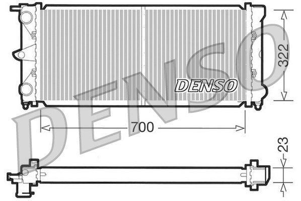 Radiator, engine cooling (DRM32021)