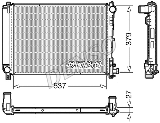 Radiator, engine cooling (DRM06003)