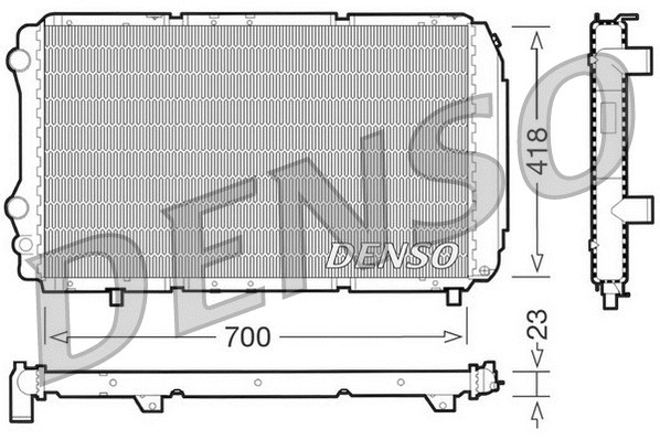 Radiator, engine cooling (DRM09077)
