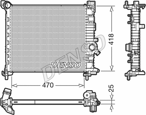 Radiator, engine cooling (DRM20114)