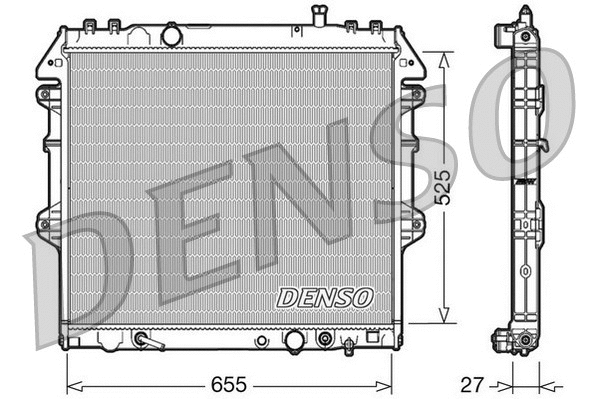 Radiator, engine cooling (DRM50045)