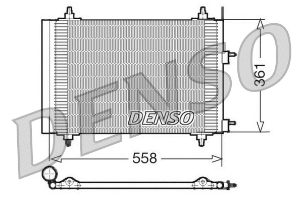 Condenser, air conditioning (DCN21015)