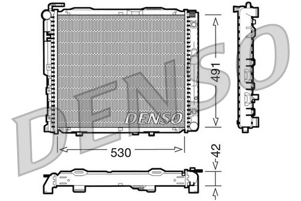 Radiator, engine cooling (DRM17037)
