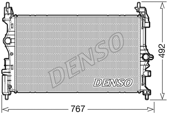 Radiator, engine cooling (DRM20019)