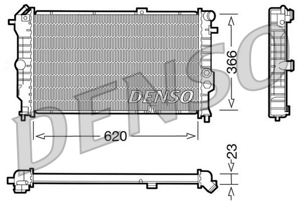 Radiator, engine cooling (DRM20020)